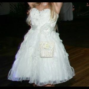 Short length wedding dress